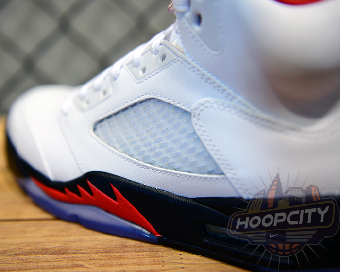 White Black Red Jordan 5 7