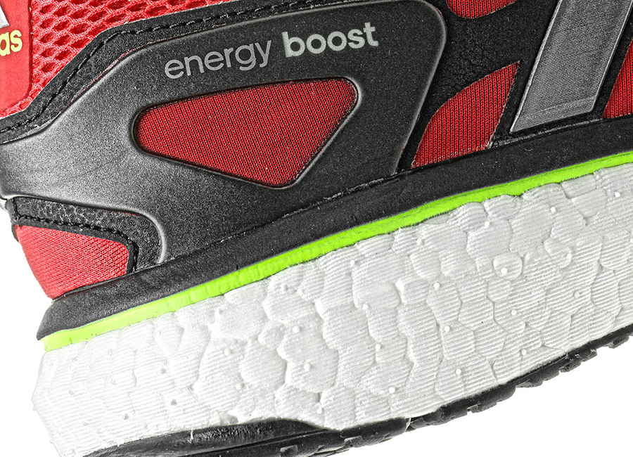 Adidas Energy Boost Vivid Red Neon Iron