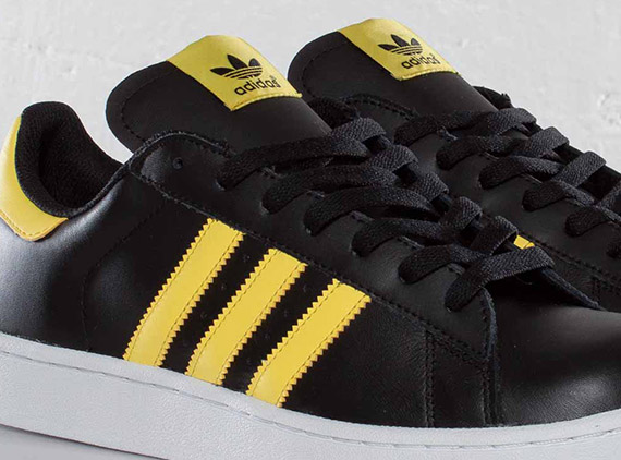 adidas Originals Campus II - Black - Vivid Yellow