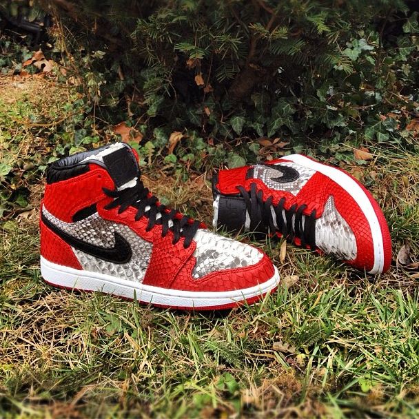 Air Jordan 1 Incomparable Snakeskin Customs By Jbf 04