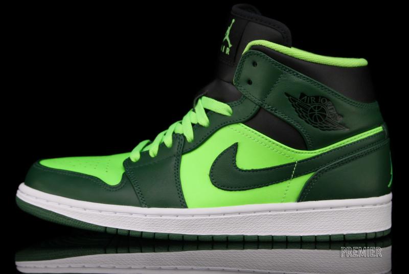 Air Jordan 1 Mid Gorge Green Black Electric Green 1