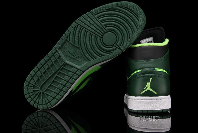 Air Jordan 1 Mid Gorge Green Black Electric Green 3