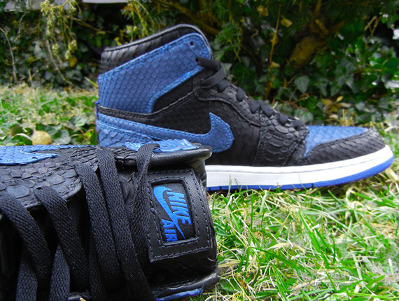 Air Jordan 1 "Royal Python" Customs by JBF