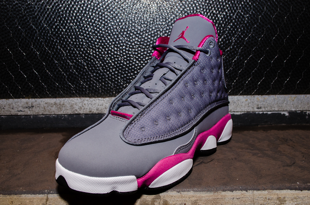 Air Jordan 13 Gs Cool Grey Fusion Pink White 06