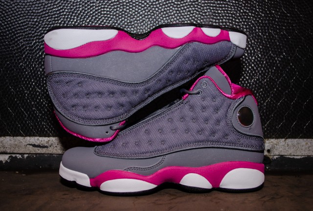 Air Jordan 13 Gs Cool Grey Fusion Pink White 07