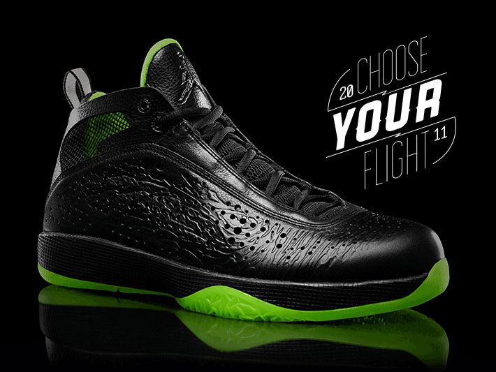 Air Jordan 2010 Black Neon Green Collection1