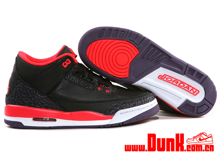 Air Jordan Iii Gs Bright Crimson 002