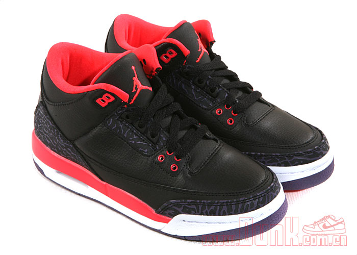 Air Jordan Iii Gs Bright Crimson 007