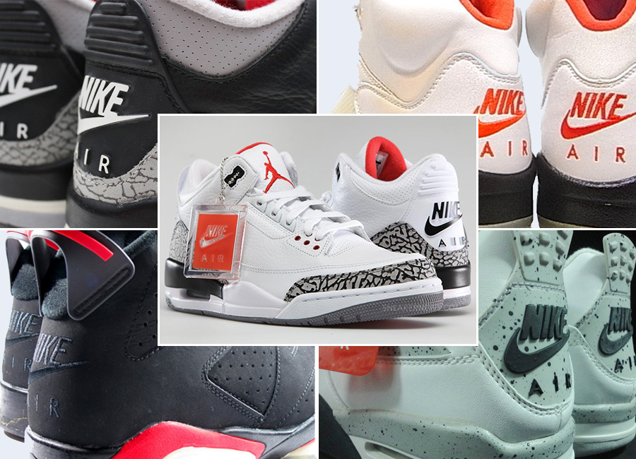 Air Jordan Retros With Nike Air Logo