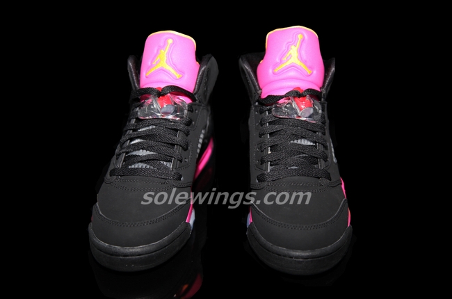Air Jordan V Gs Black Bright Citrus Fusion Pink 5