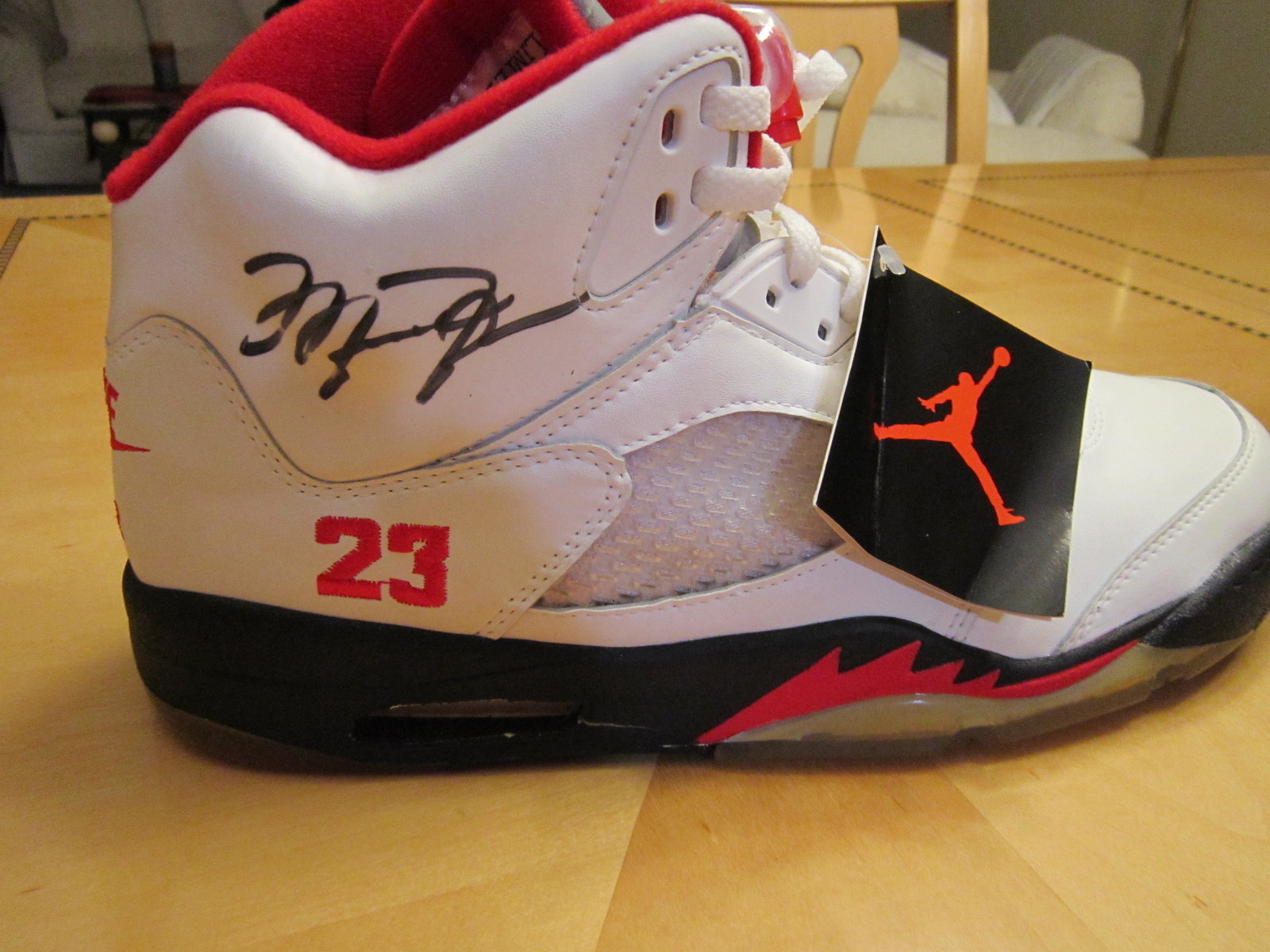 Air Jordan V Limited Issue 1 Of 100 Autographed Michael Jordan Pe 12