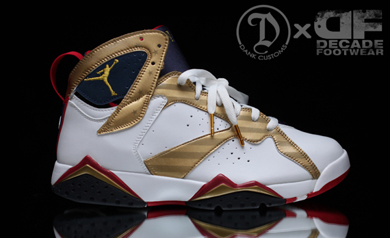 Air Jordan Vii Olympic Gold Medal Customs 1