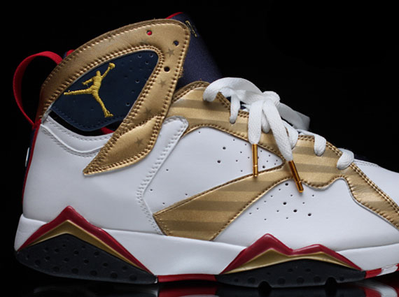 Air Jordan VII "Olympic Gold Medal" Customs by Dank