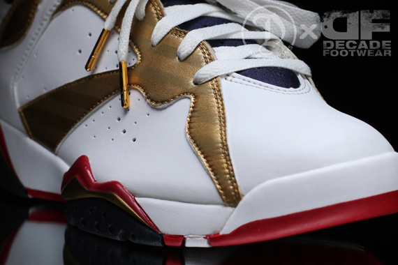 Air Jordan Vii Olympic Gold Medal Customs 4