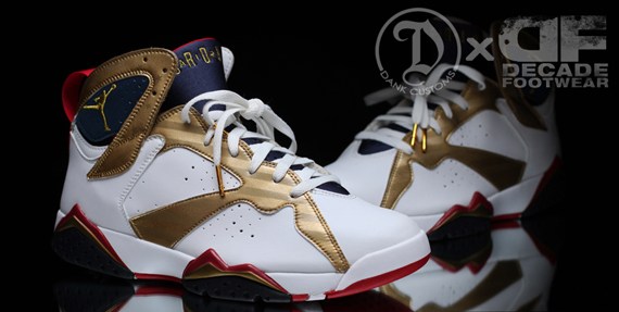 Air Jordan Vii Olympic Gold Medal Customs 5