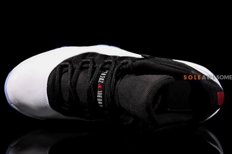 Air Jordan Xi Low White Black Red 08