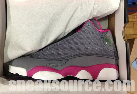 Air Jordan Xiii Cool Grey Fusion Pink White 1