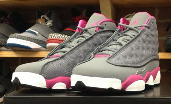 Air Jordan XIII GS - Cool Grey - Fusion Pink - White