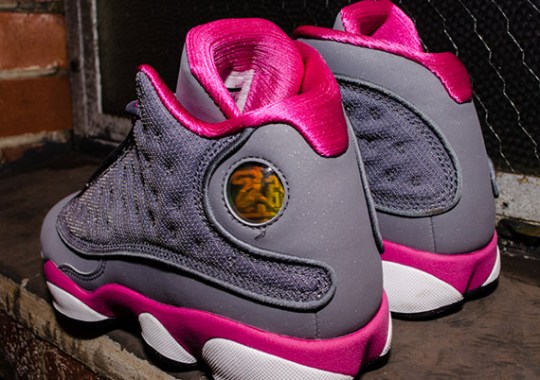 Air Jordan XIII GS – Cool Grey – Fusion Pink