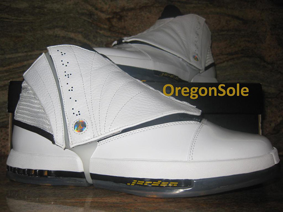 Air Jordan Xvi 2012 Retro White University Gold Black Stealth 6