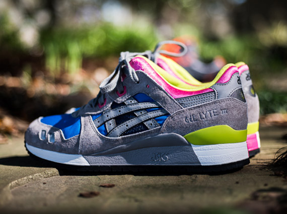 Asics Gel Lyte III - Grey - Blue - Pink