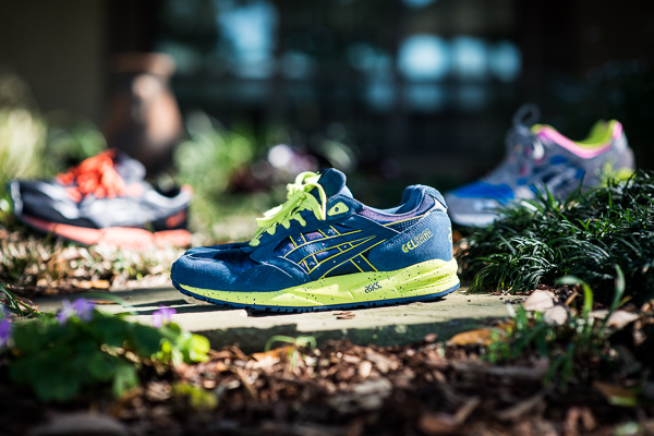 Asics Gel Saga Navy Lime Green 04