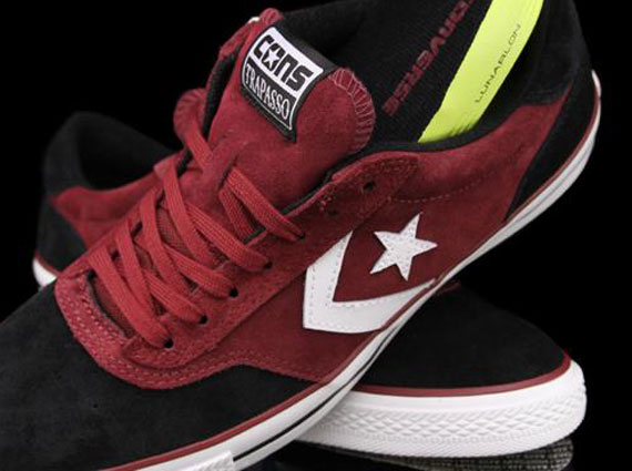 CONS Trapasso Pro II Ox - Black - Burgundy