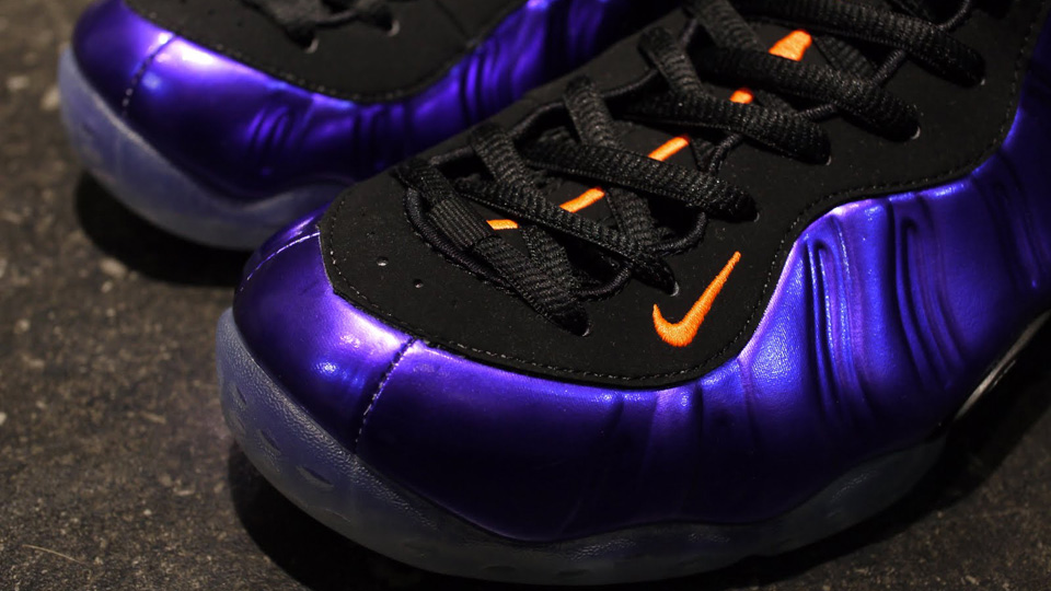 Nike Air Foamposite One Suns Electro Purple Total Orange 7