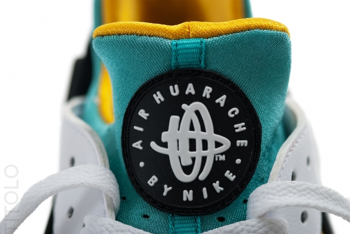 Nike Air Huarache White Sport Turquoise University Gold 02