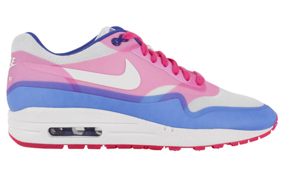 Nike Air Max 1 Hyperfuse Sail Pink Force Hyper Blue 5