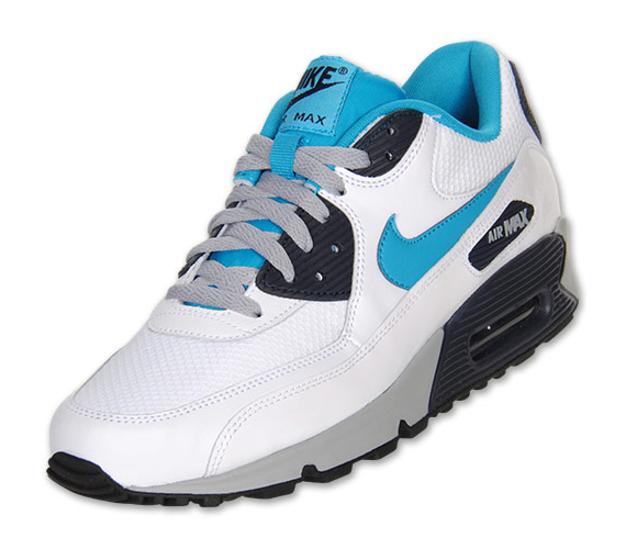 Nike Air Max 90 White Neo Turquoise Black Grey 1