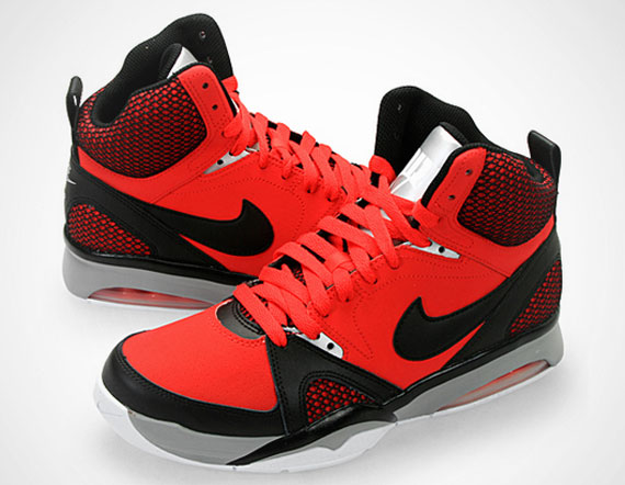 Nike Air Ultra Force 2013 Hyper Red Black White Wolf Grey 1