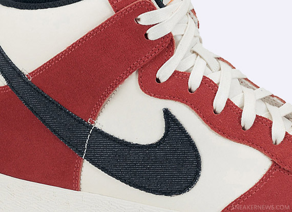 Nike Dunk High AC – Sail – University Red – Black