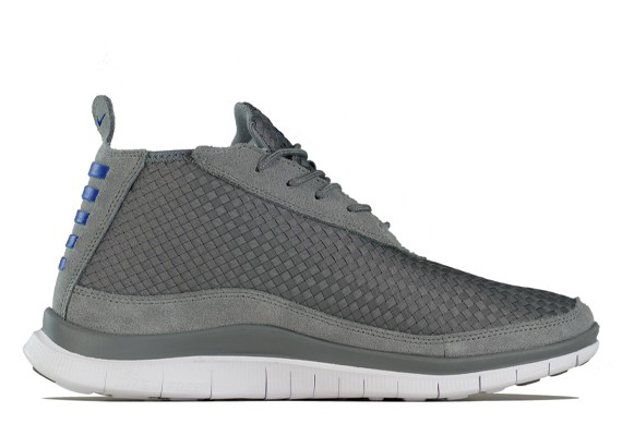 Nike Free Chukka Woven Cool Grey Hyper Blue 1