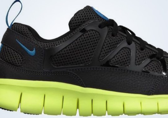 Nike Free Huarache Light GS – Night Stadium – Dark Electric Blue – Volt