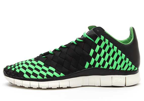 Nike Free Inneva Woven Black Neon Green 2