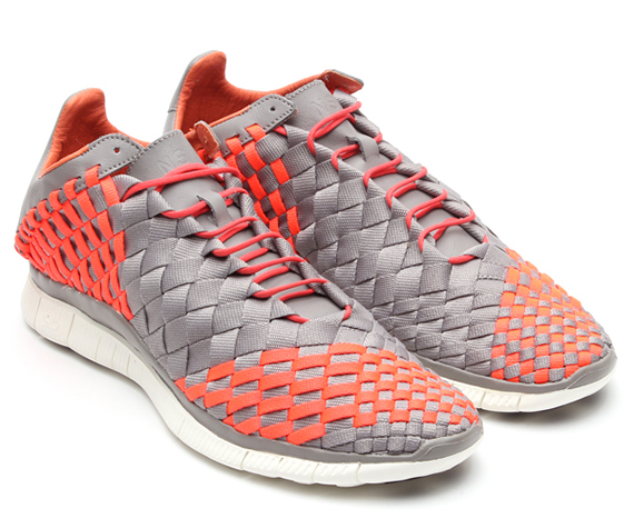 Nike Free Inneva Woven Grey Orange 1