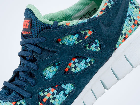 Nike Free Run+ 2 Woven - Sport Turquoise - Tourmaline - Total Crimson