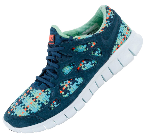 Nike Free Run 2 Woven Turq 01