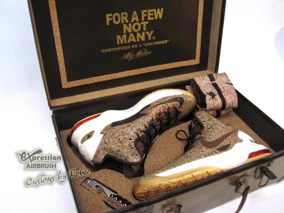 Nike Kd V Un Corked Customs By Expression Airbrush 02