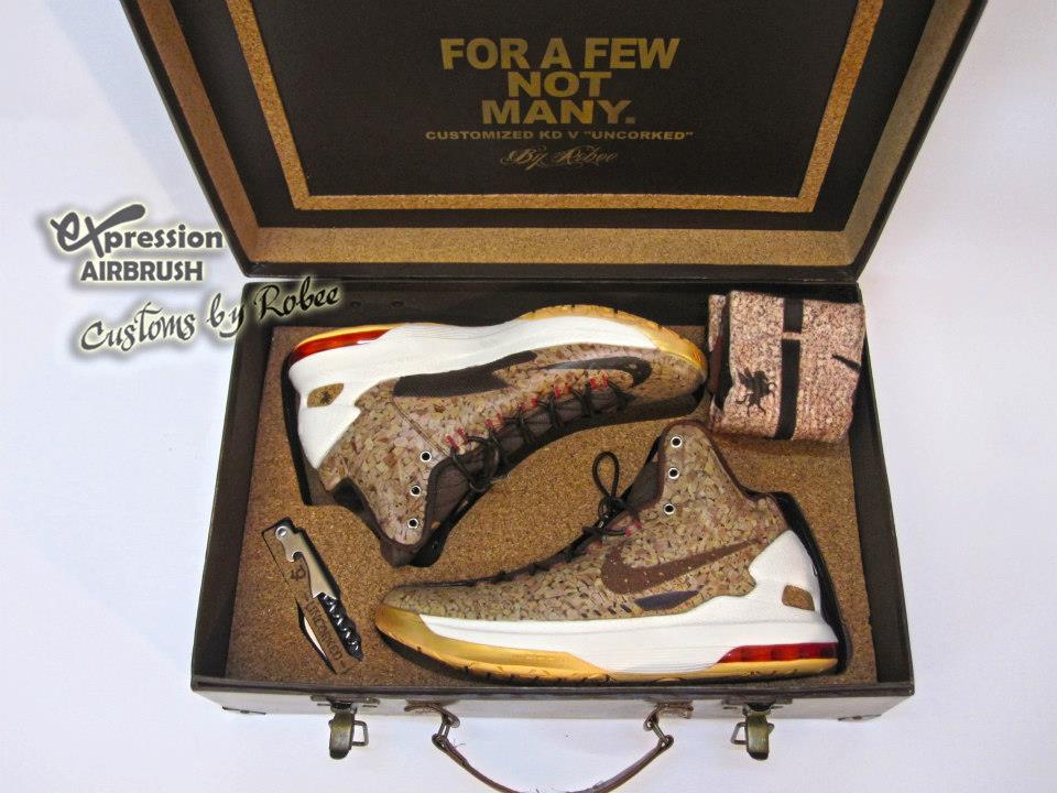 Nike Kd V Un Corked Customs By Expression Airbrush 03