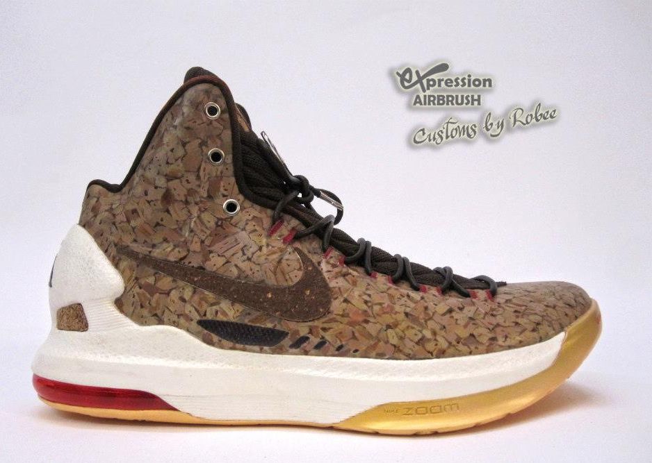 Nike Kd V Un Corked Customs By Expression Airbrush 06