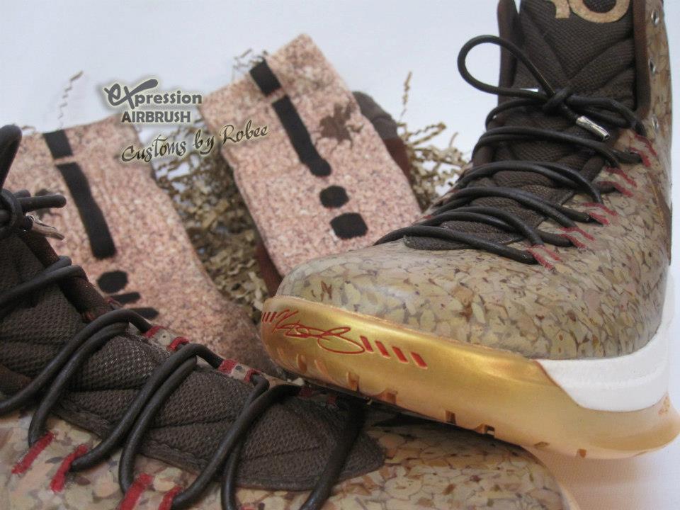 Nike Kd V Un Corked Customs By Expression Airbrush 07