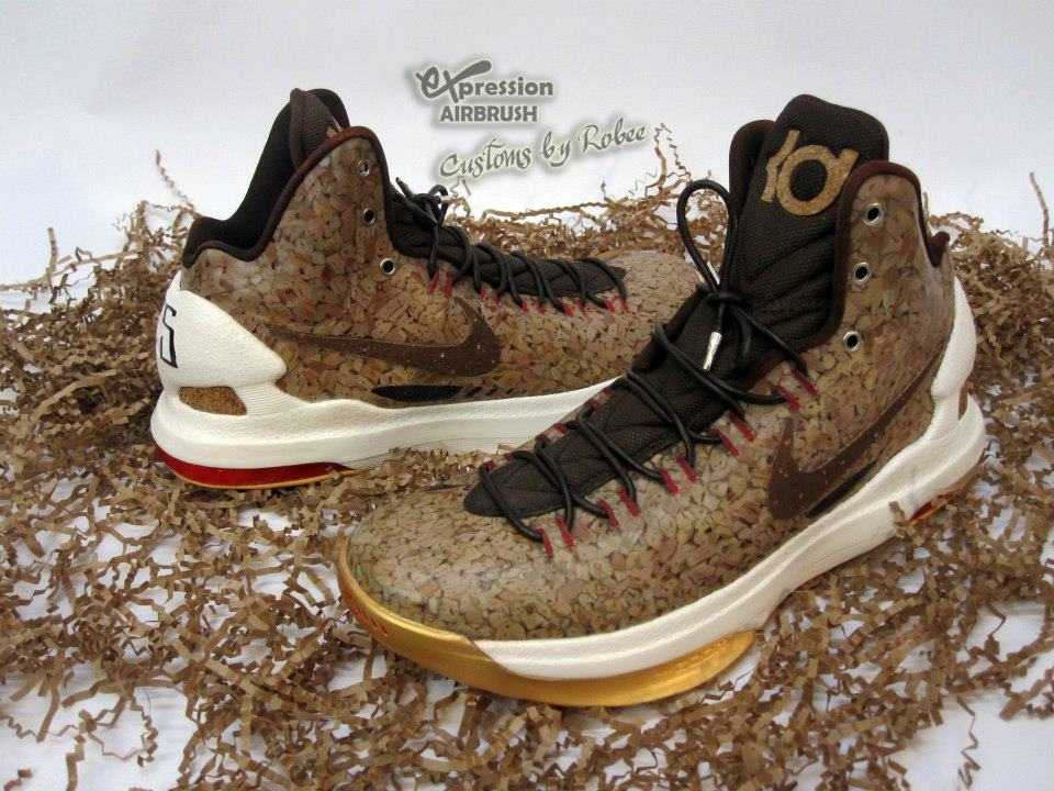 Nike Kd V Un Corked Customs By Expression Airbrush 11