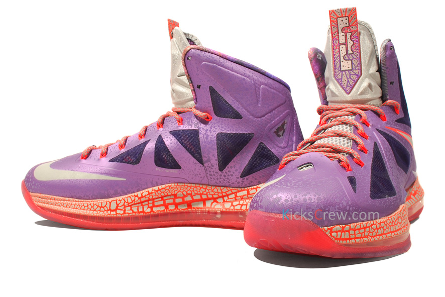 Nike Lebron X As Laser Purple Strata Grey Total Crimson 09