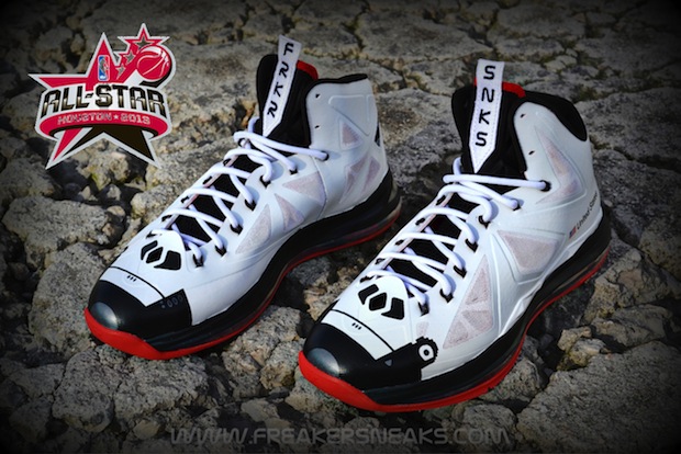 Nike Lebron X Houston We Have Liftoff Customs By Freaker Sneaks 05