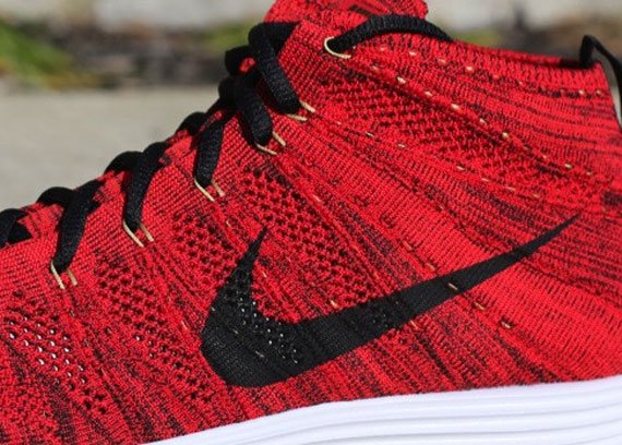 Nike Lunar Flyknit Chukka - University Red - Black