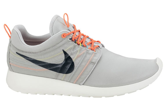 Nike Roshe Run Dynamic Flywire Strata Grey Black Total Crimson Cool Grey 2