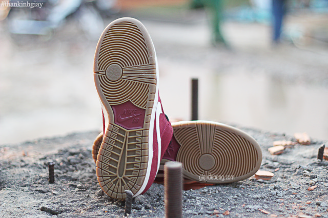 Nike Sb Dunk Low Burgundy Brown White 8