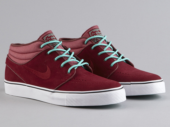 Nike Sb Janoski Mid Team Red Team Red Crystal Mint 3